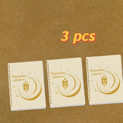 Ramadan Planner A5 Spiral Diary with Crescent Moon & Mosque Paper