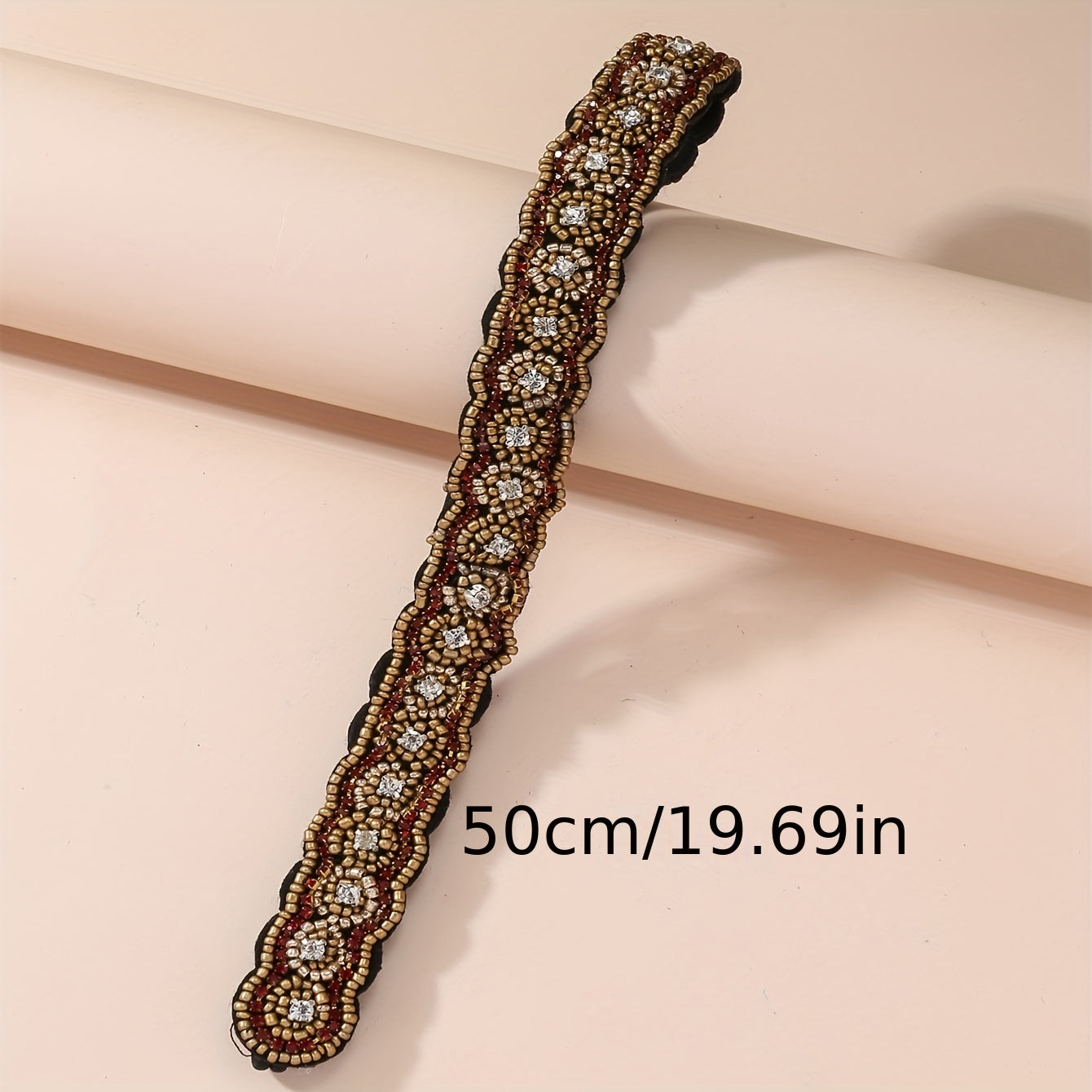 Bohemian Beaded Nail Beads Hand Sewing Beads Rhinestone Hairband