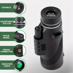 8x42 Monocular Telescope for Wildlife Exploration and Bird Watching