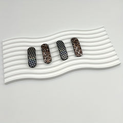 Retro Leopard Print Hair Claw Large Shark Claw Ponytail Holder Hair Clip