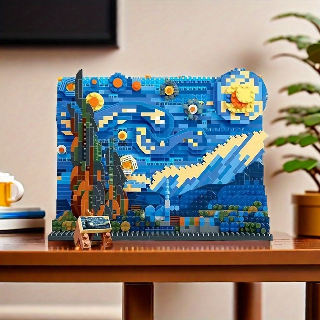 ABS Starry Night 3D Building Blocks Set Creative Puzzle for Adults