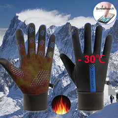 Winter Warm Touch Screen Thermal Gloves for Men Women - Windproof