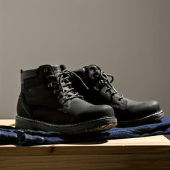 Men's Waterproof Hiking Boots Anti-Skid Lace-Up Shoes