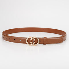 Round Buckle Belt Girls Boys Casual Decorative Accessories