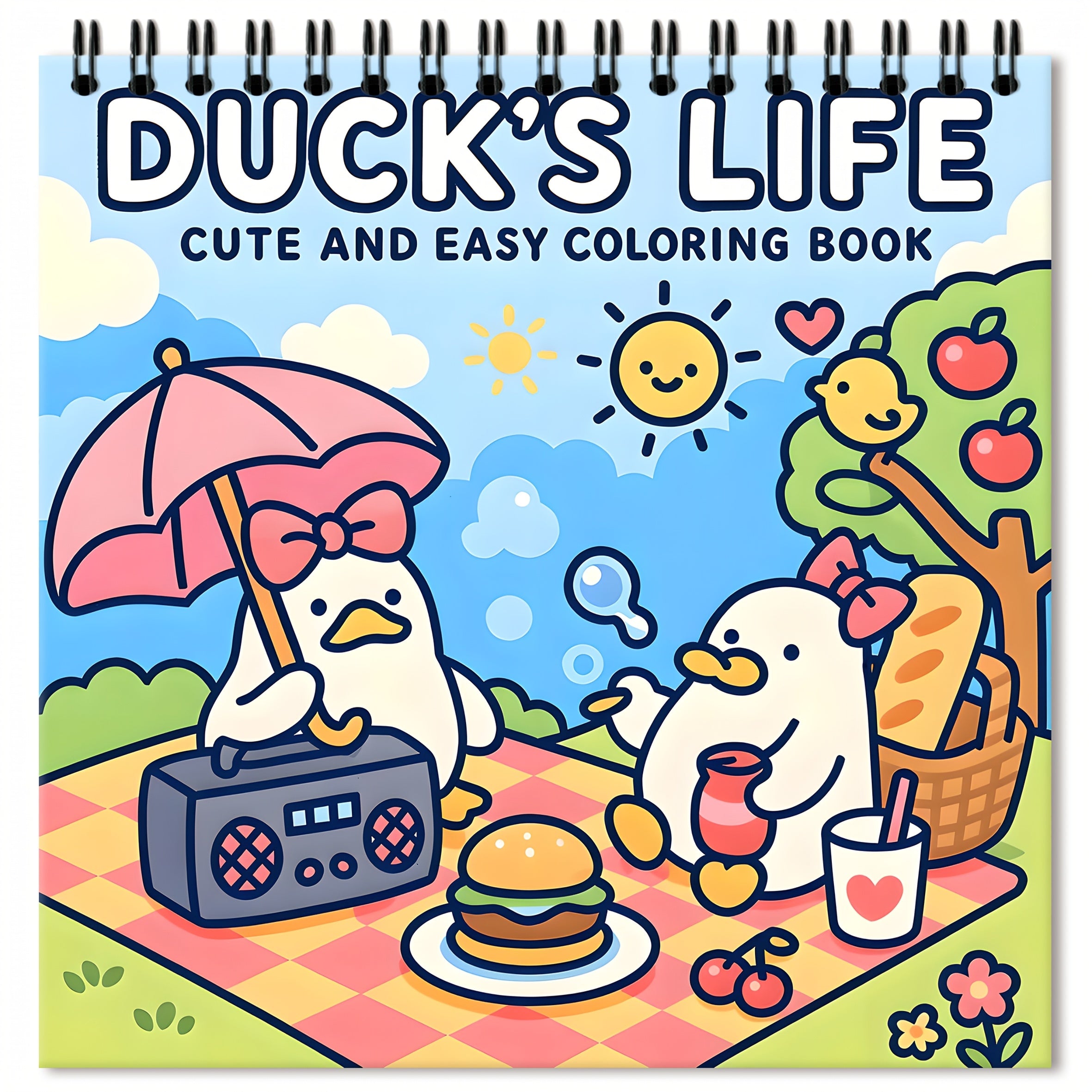 Duck's Life Coloring Book 24 Pages