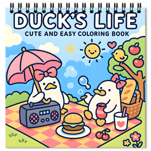 Duck's Life Coloring Book 24 Pages