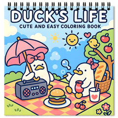 Duck's Life Coloring Book 24 Pages