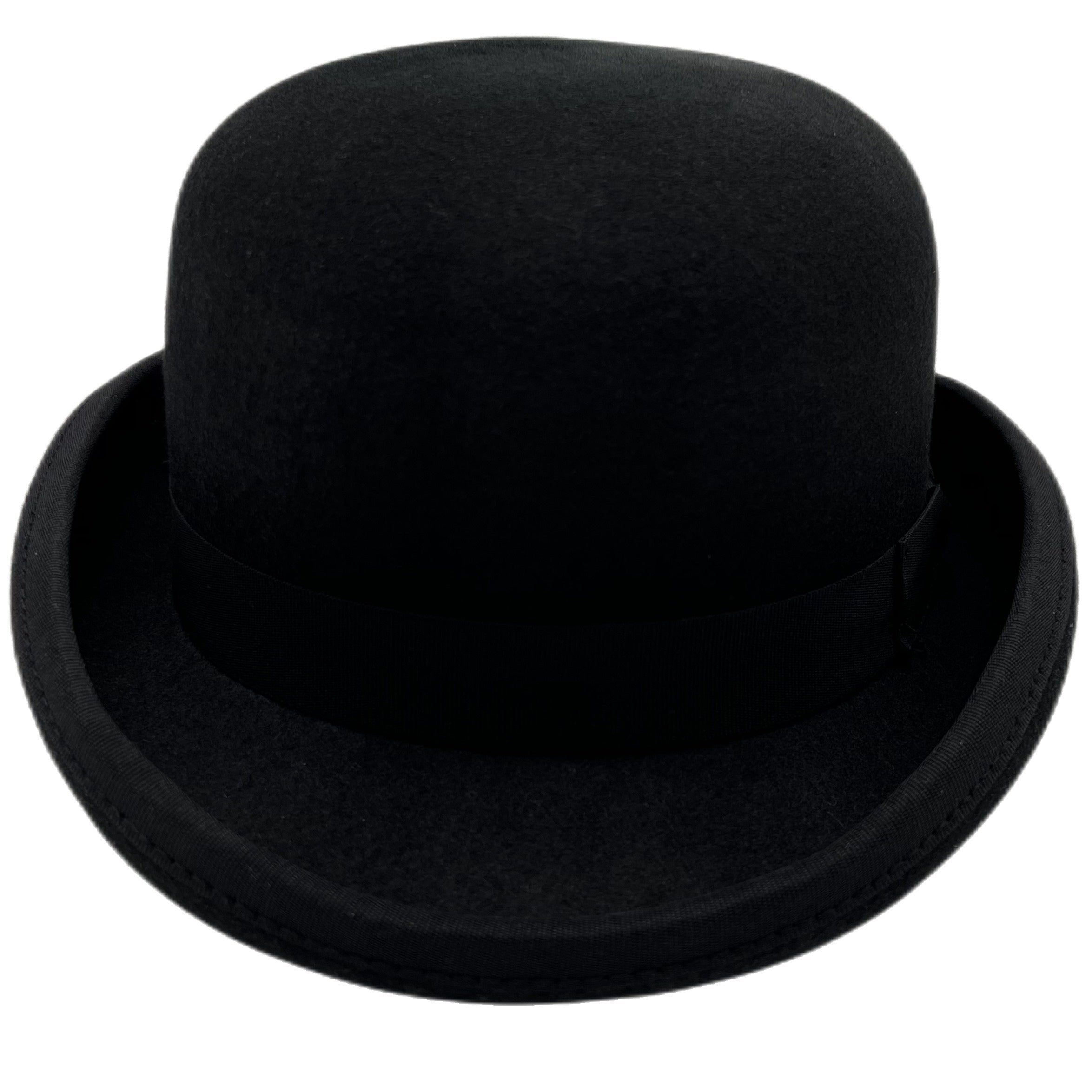 Men's 100 Wool Derby Hat With Removable Feather Bowler Hat