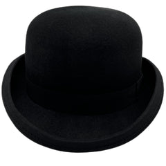 Men's 100 Wool Derby Hat With Removable Feather Bowler Hat