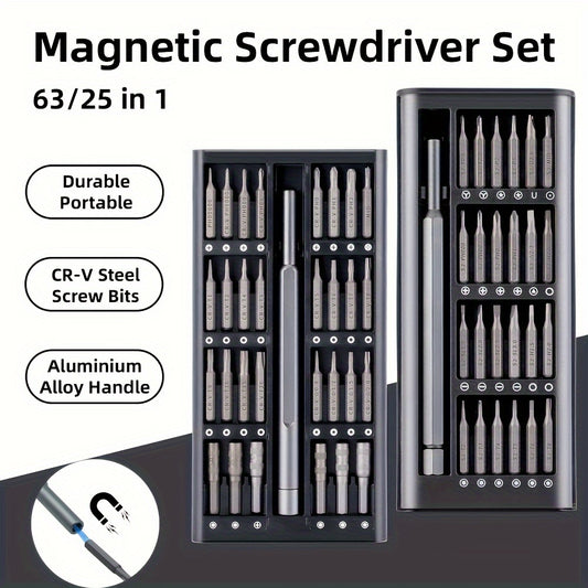 Mr Tools 25 63 In 1 Precision Screwdriver Set Magnetic Screw Driver Kit Bits Rep