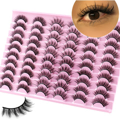 Cat Eye Faux Mink Lashes Natural Fluffy Eyelashes 3D Curling False Extension