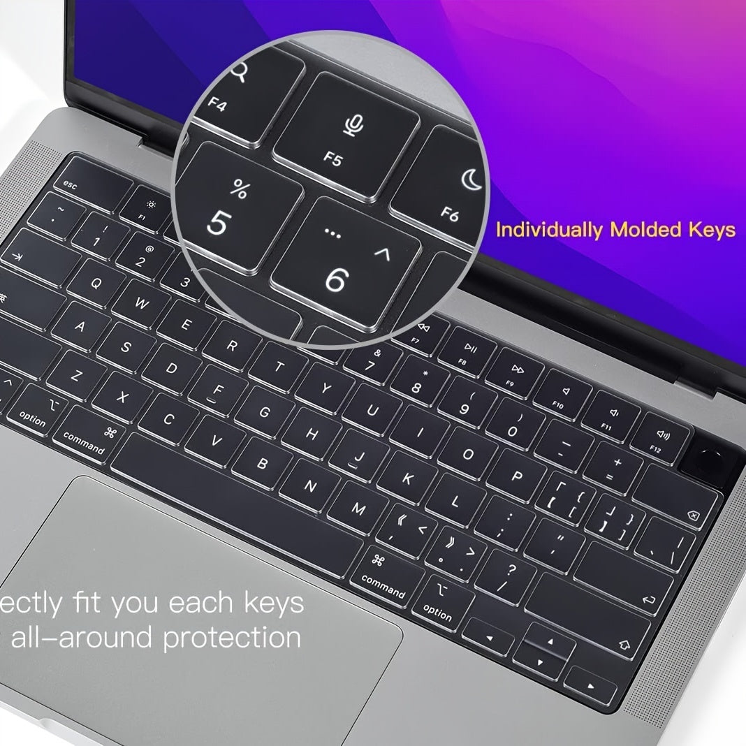 Ultra Thin Keyboard Cover Protector For MacBook Pro 14 16 M1 M2 M3 Pro Max