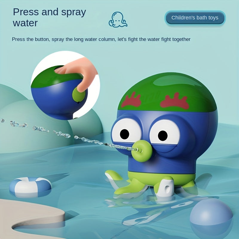 Kids Octopus Fountain Sprinkler Bath Toy