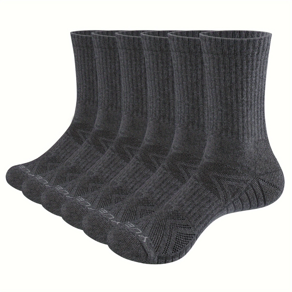 6 Pairs Men's Mid Tube Outdoor Sports Socks
