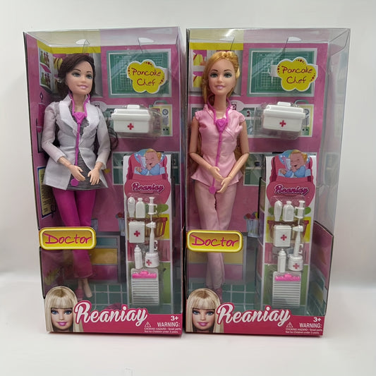 11.5 inch Joint Nurse Doctor Tool Doll Set