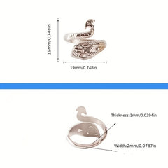 2pcs Adjustable Hook Wool with Thread Rings Knitting Accessories