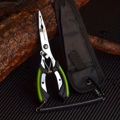Stainless Steel Fishing Pliers with Non-slip Handle and Line Cutter