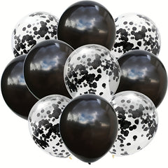 10pcs Latex Balloons & Confetti Balloons Mix for Party Decoration