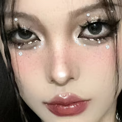 144pcs Mermaid Pearl Makeup Stickers Resin Crystal Sticker Face Decoration