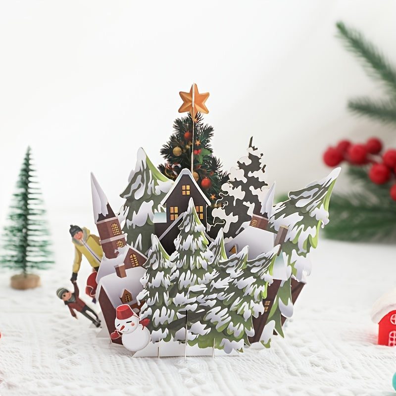 3D Pop Up Card Christmas Party Merry Christmas Greeting Card
