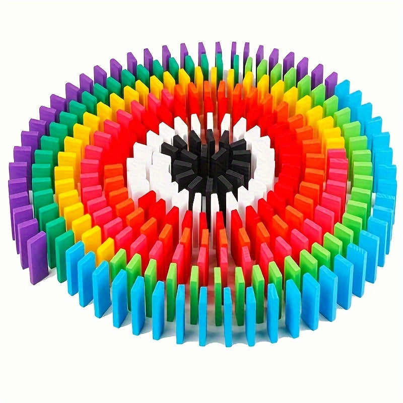 100pcs Wooden Dominoes Puzzle Toys Concentration Intelligence Building