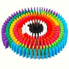 100pcs Wooden Dominoes Puzzle Toys Concentration Intelligence Building