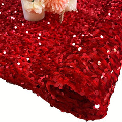 Velvet Sequin Fabric Glitter Embroidery DIY Sewing Wedding Dress Pillowcase