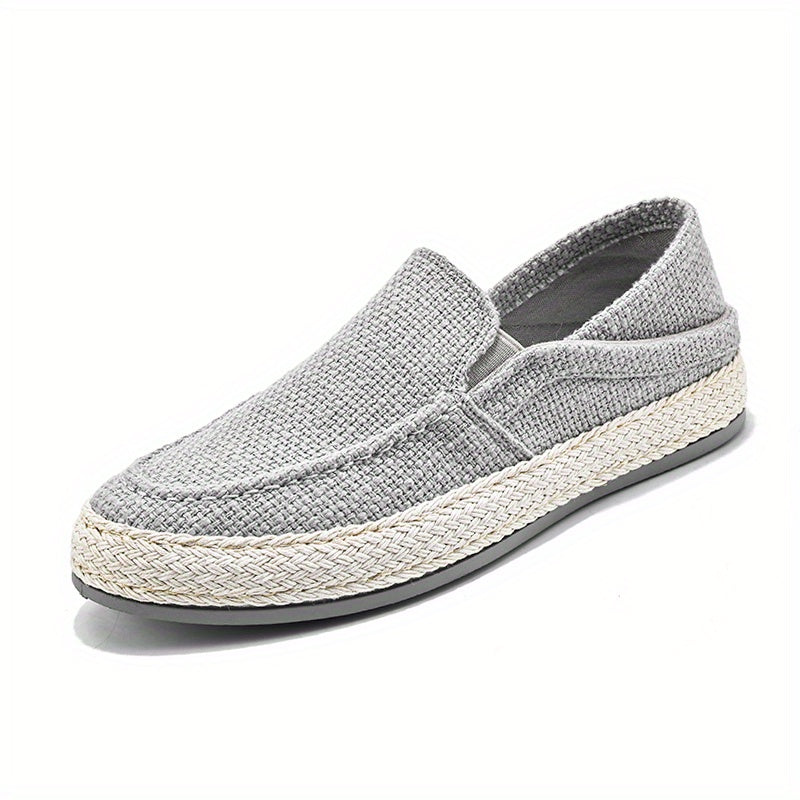 Men's Lightweight Canvas Loafers Slip On Shoes