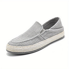 Men's Lightweight Canvas Loafers Slip On Shoes
