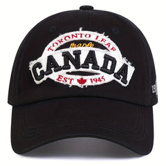 Canada Maple Leaf Baseball Cap Embroidery Hip Hop Sports Hat Adjustable