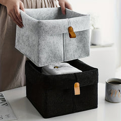 Stylish Nordic Felt Storage Basket for Home Decor