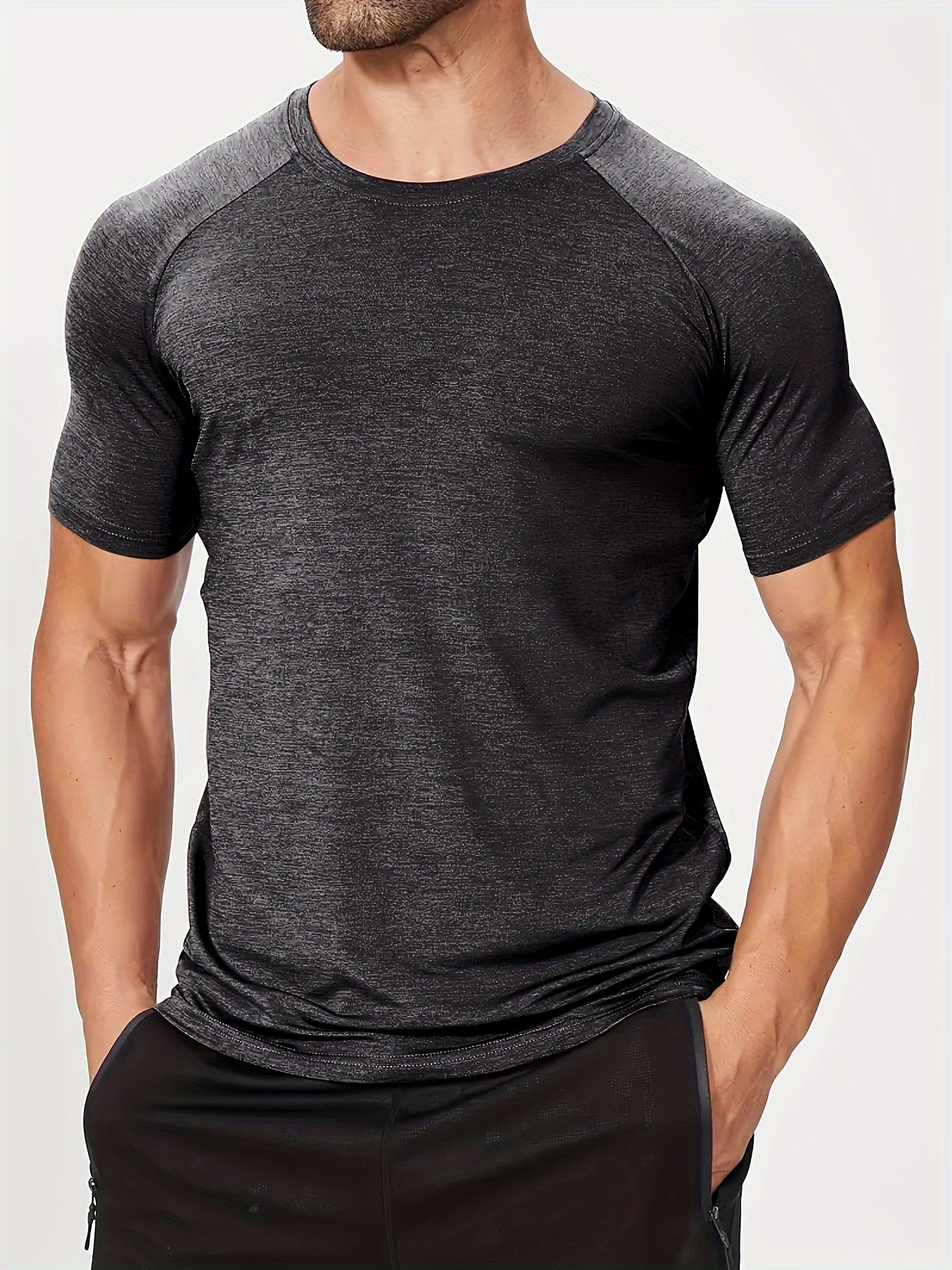 Men's Stretch Quick Dry Fitness T-shirt Summer Gift