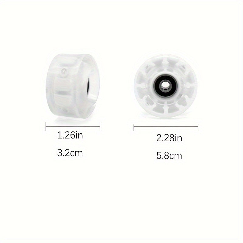 4pcs Luminous Roller Skates Wheels With Bearing