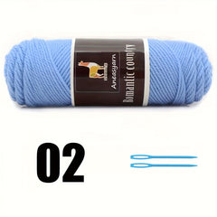 100g Wool Cashmere Yarn for Knitting, 3mm Needles Crochet