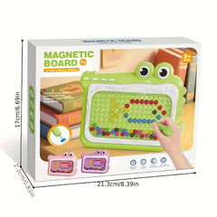 Kids' Crocodile Magnetic Drawing Board Puzzle Chessboard