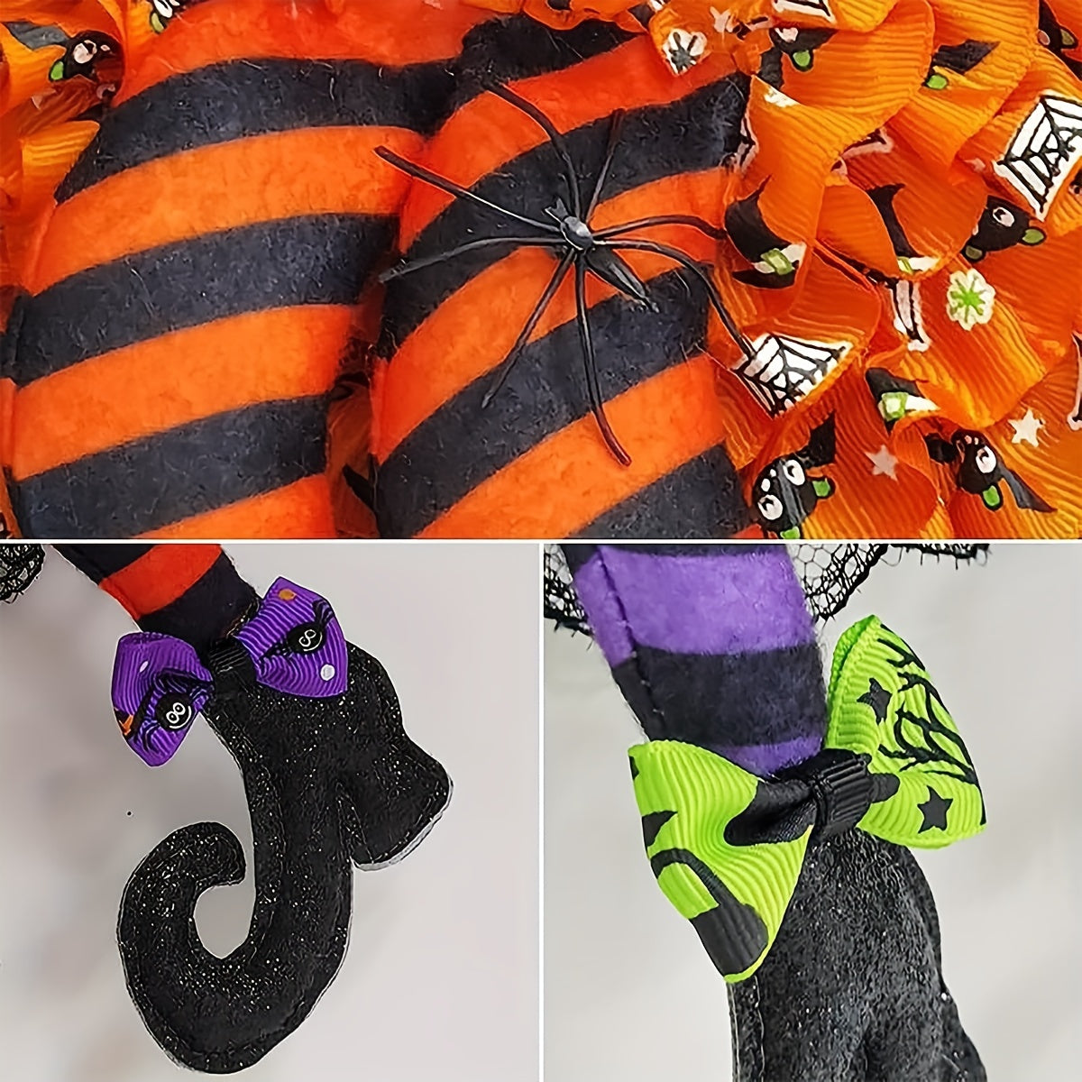 Halloween Wreath Witch Leg Hanging Ornament