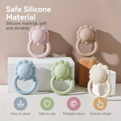 Baby Lion Silicone Teeth Grinding Toy Non Toxic Soft Durable Easy to Clean