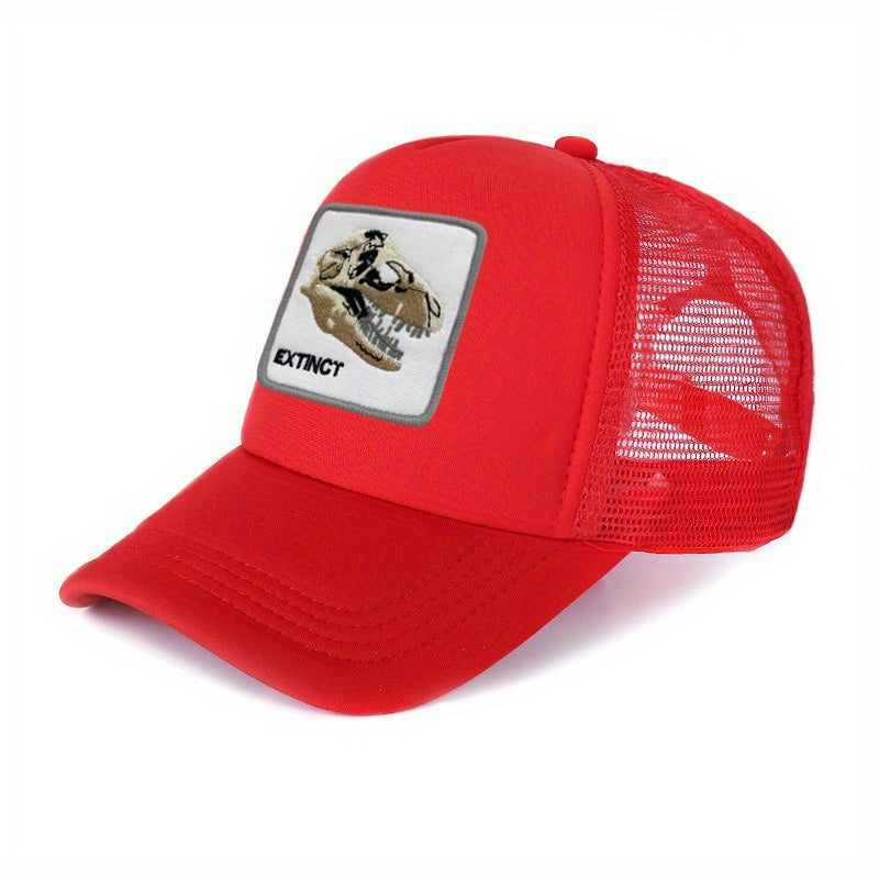 Dinosaur Skull Embroidery Baseball Cap