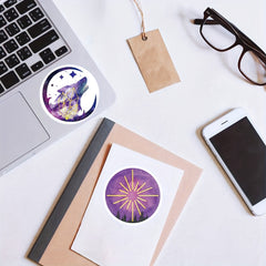 50pcs Moonlight Planet Stickers for Skateboard Laptop Gift Waterproof Graffiti