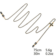 Boho Clover Eyeglasses Chain Anti Slip Glasses Holder Four Leaf Clover Chain