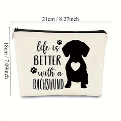 Dog Lover Makeup Bag Travel Wash Bag Storage Bag