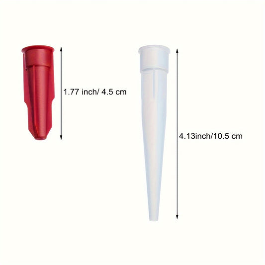 12pcs Silicone Nozzle Glass Gap Extension Nozzle Applicator Replacement Tool