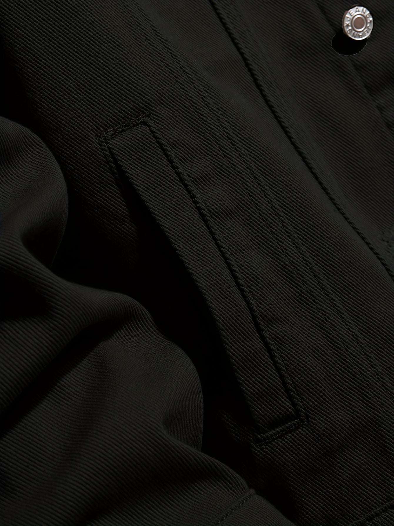 Men's Button Up Denim Coat for Spring Fall