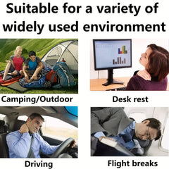 Inflatable Pillow for Office Car Camping Hiking Neck Lumbar Support