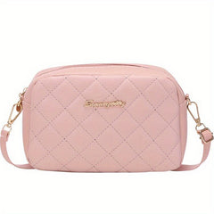 Quilted Crossbody Bag Classic PU Leather Shoulder Handbag