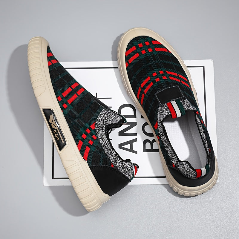 Men's Knit Slip On Casual Shoes Breathable Lightweight