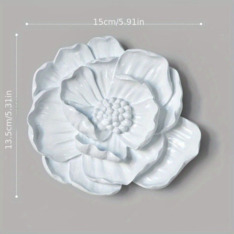 Resin Flower Wall Decorations for TV Background Wall