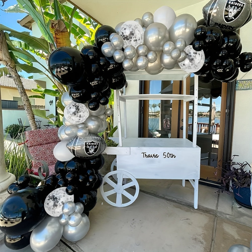 120pcs Silvery Confetti Balloon Arch Set Party Decoration Balloon Set