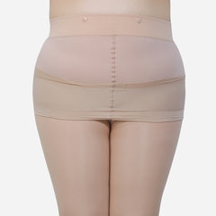  Double Layered Button Detail Tummy Control Stockings