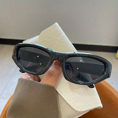 Y2K Wrap Around Sunglasses UV400 Mirrored Sun Shades for Women Men